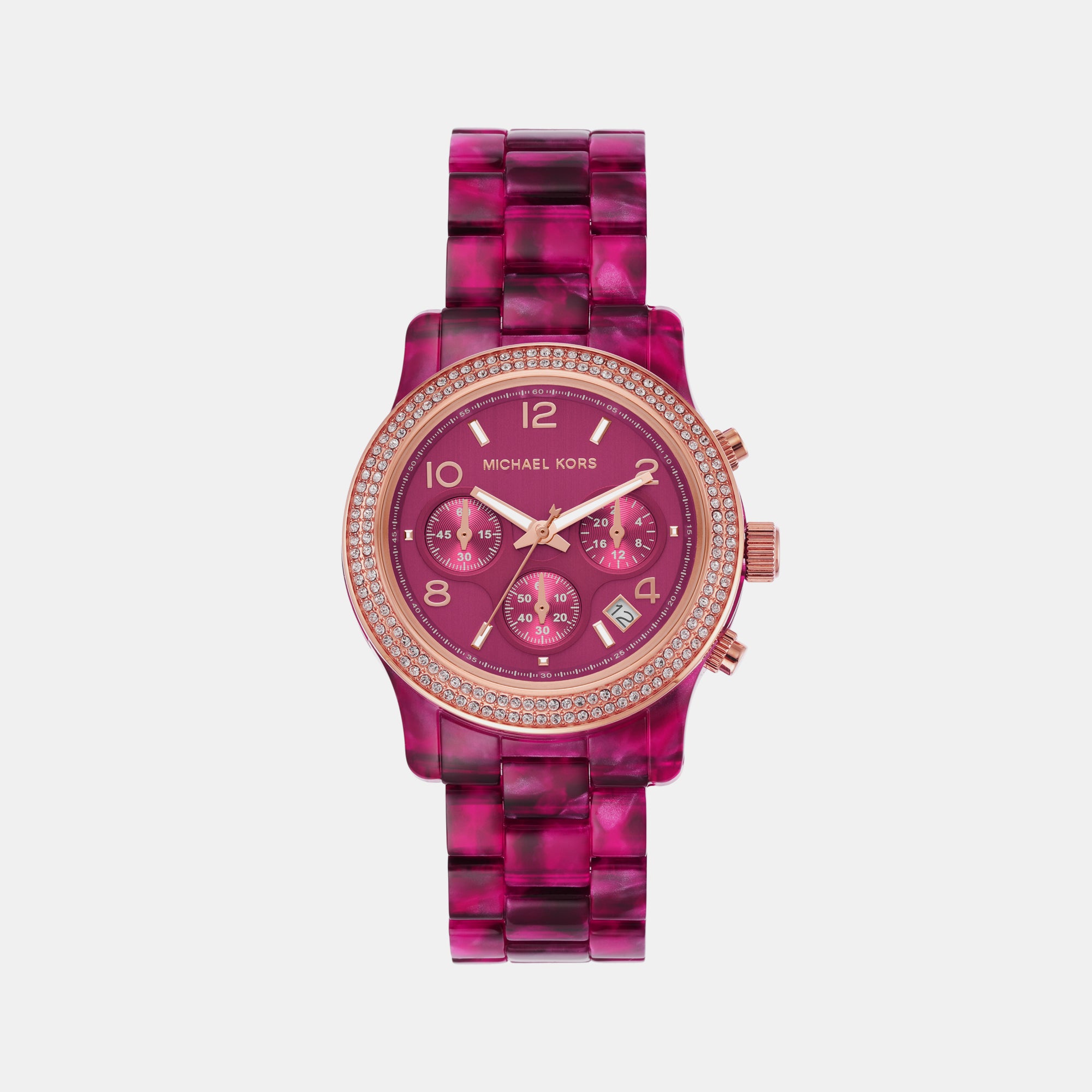 Michael Kors Round Pink Chronograph watch
