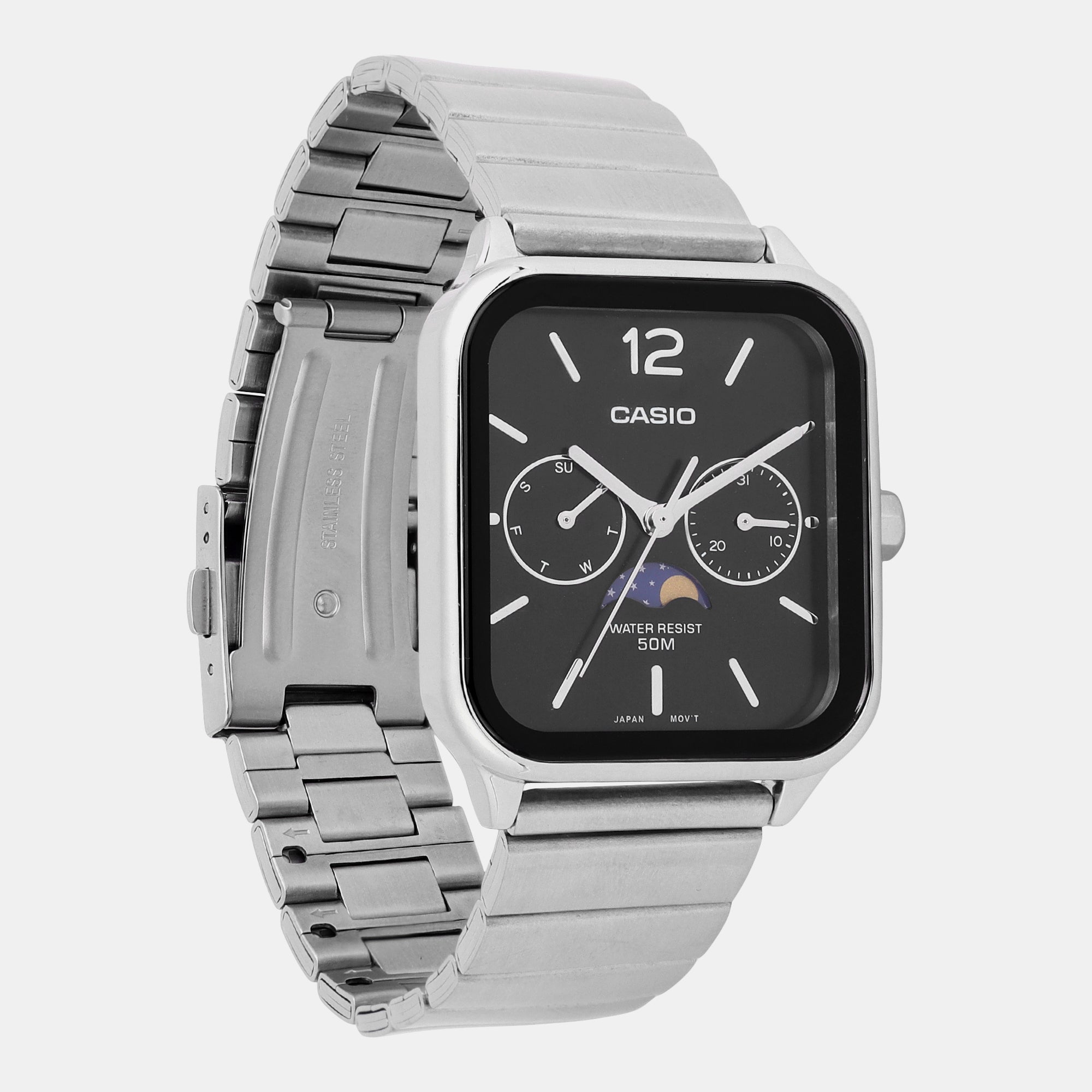 Casio Men Rectangular Black watch