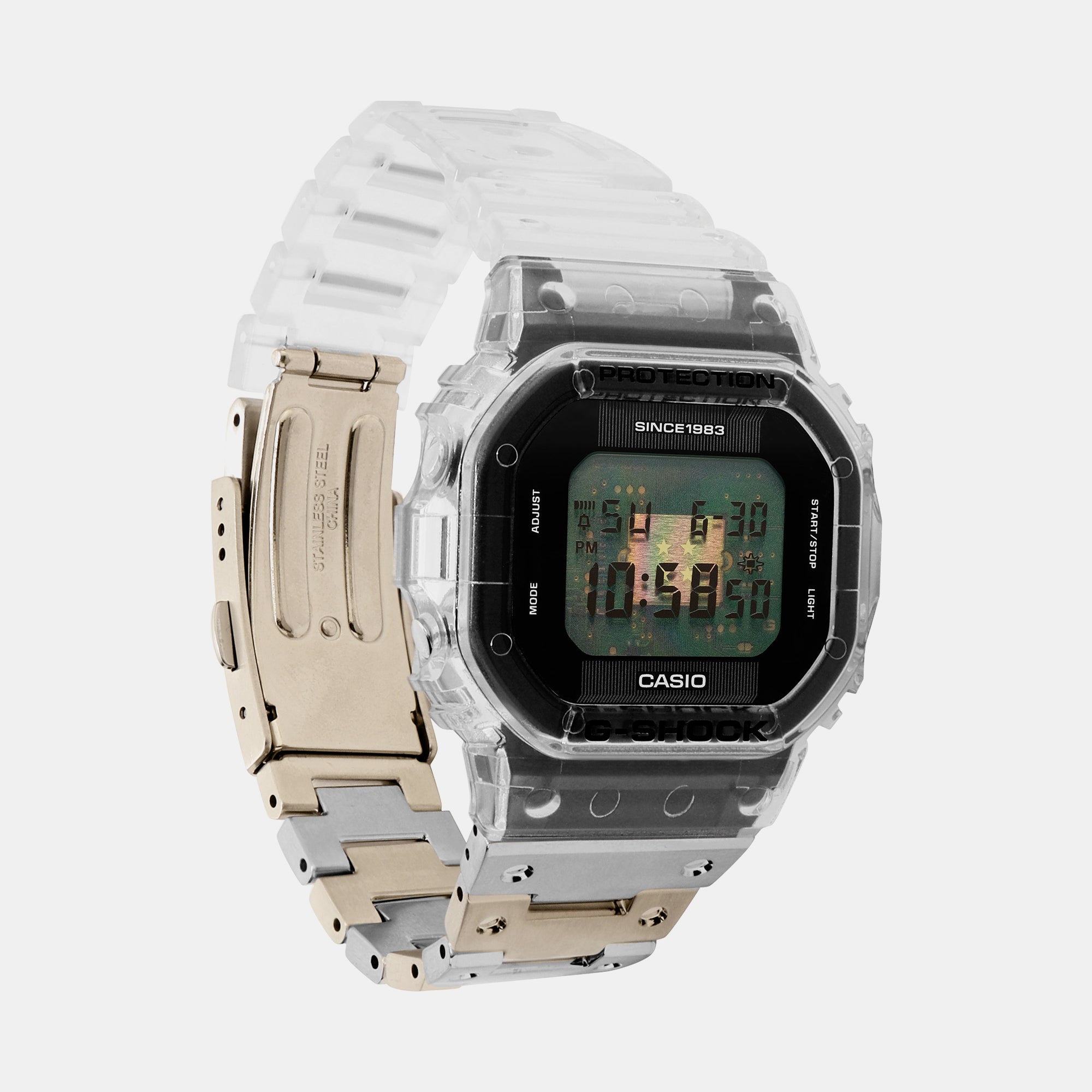 Casio g shock top black stainless steel