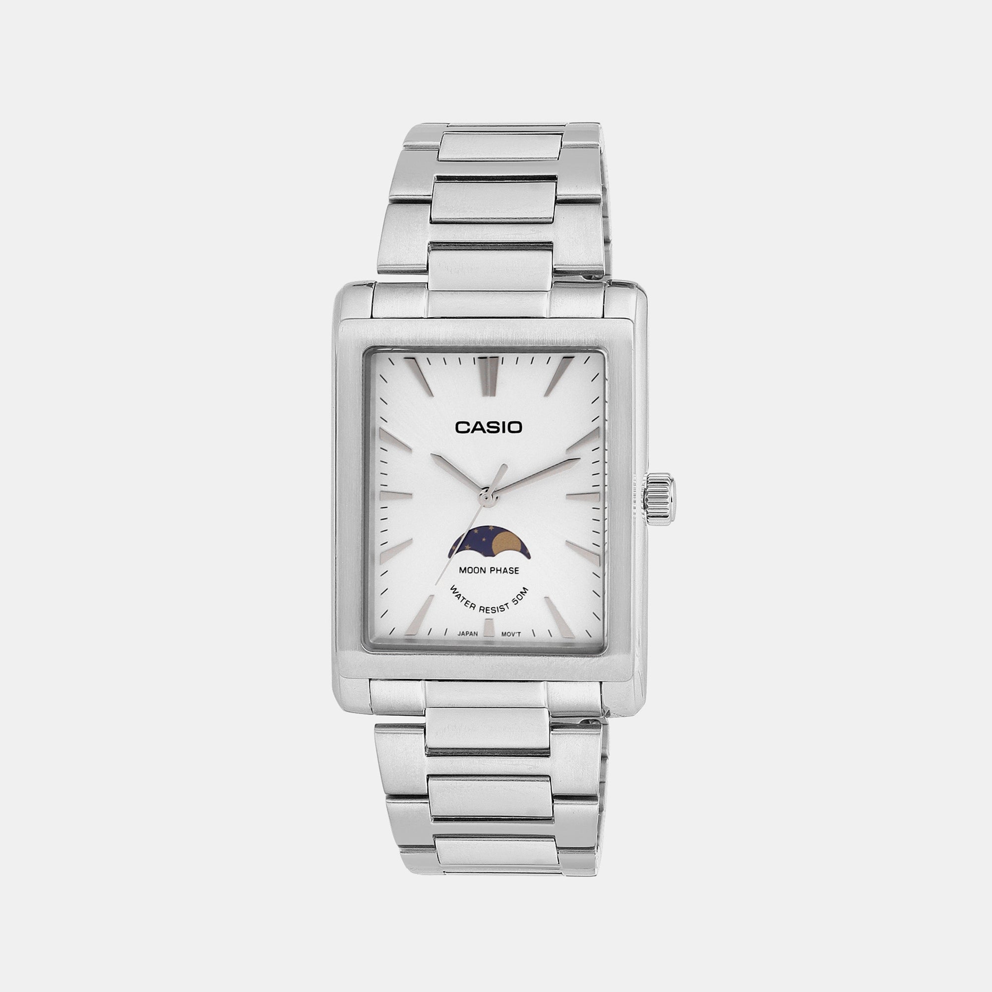 Casio Rectangular White Analog watch