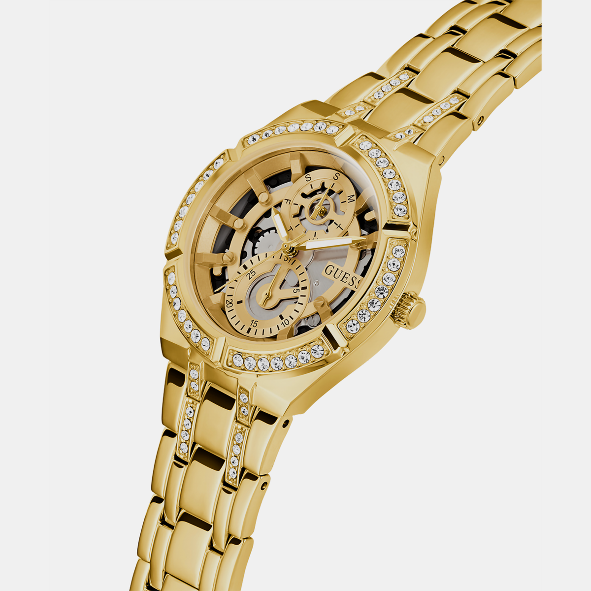 Guess Women Round Gold watch