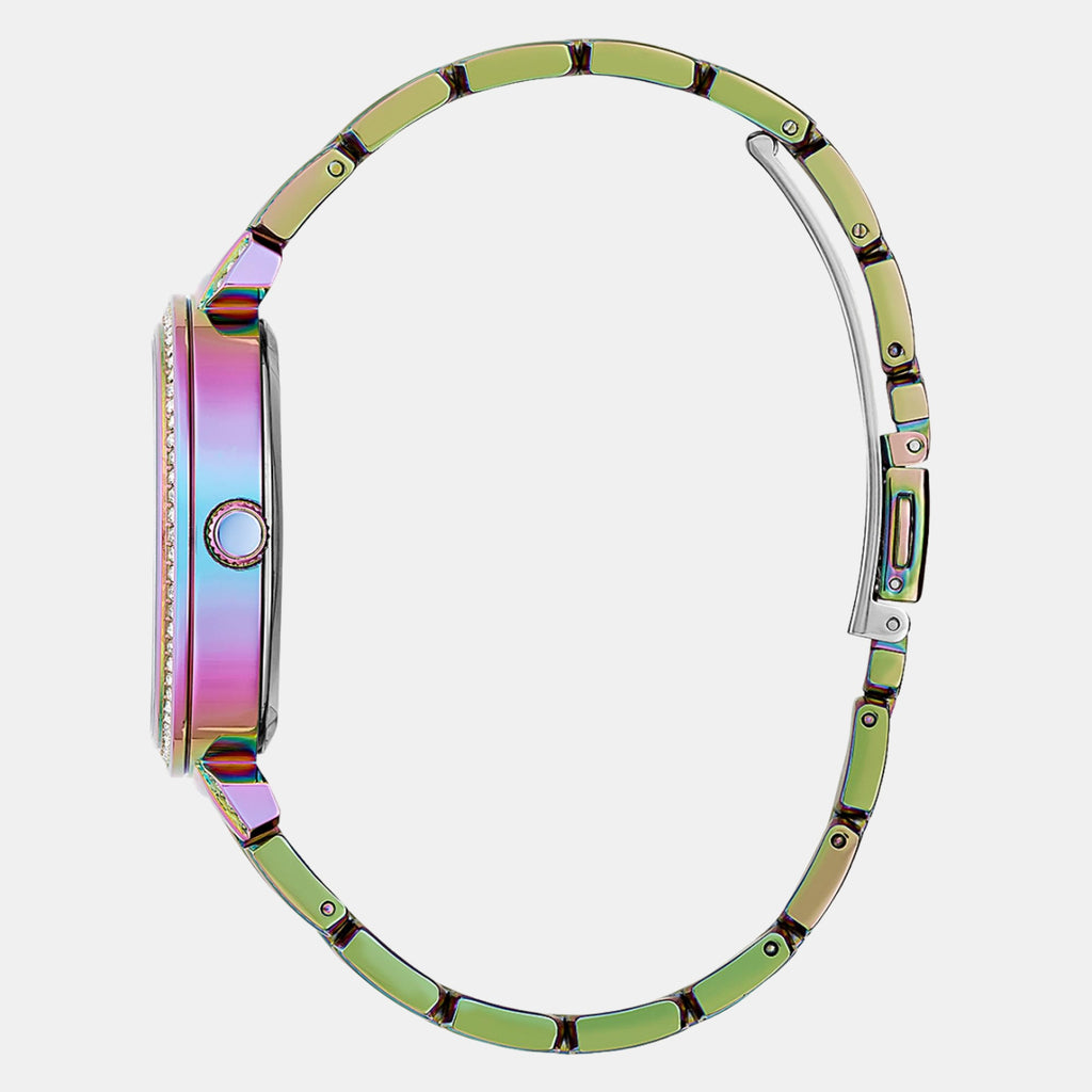 Lily Women Quartz Purple Dial Analog Stainless Steel Watch GW0528L4