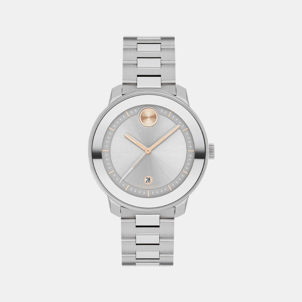 Movado Round Silver Analog watch