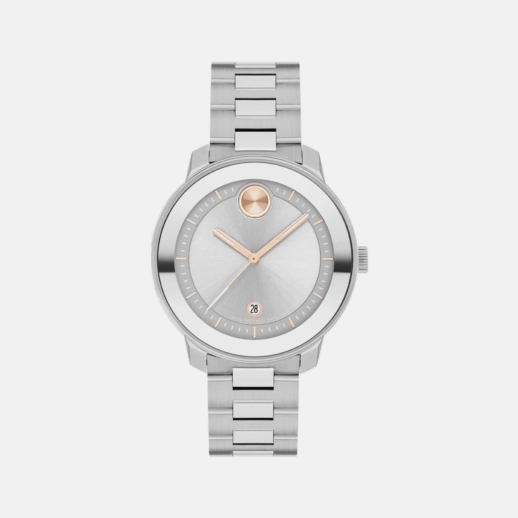 Movado Round Silver Analog watch
