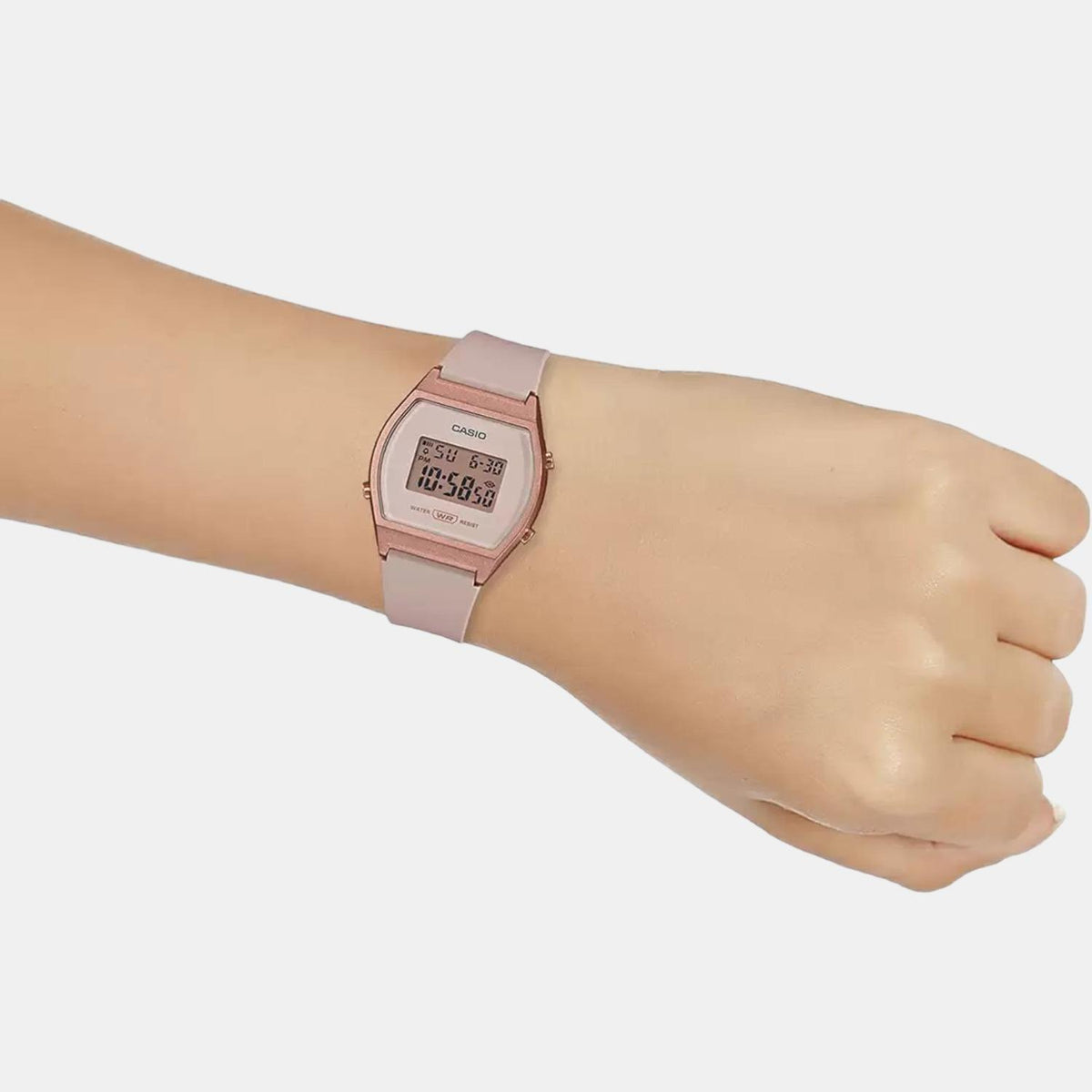 Vintage Women Quartz Rose Gold Dial Digital Resin Watch D213