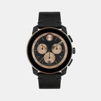 Movado Round Black Chronograph watch