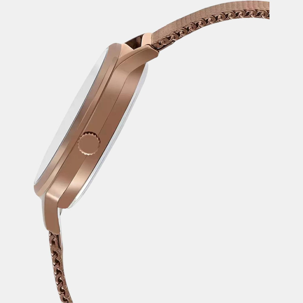 Casio Women Round Rose Gold watch