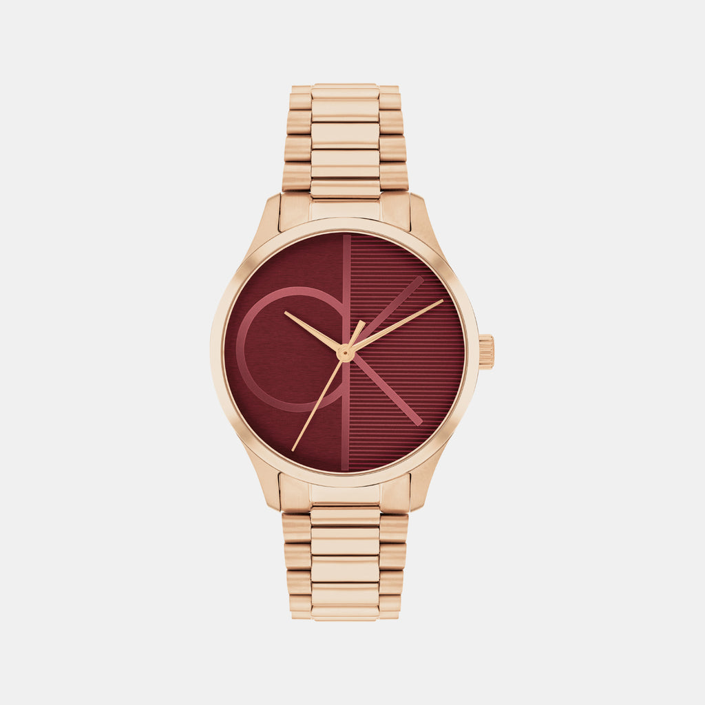 Calvin Klein Round Burgundy Analog watch