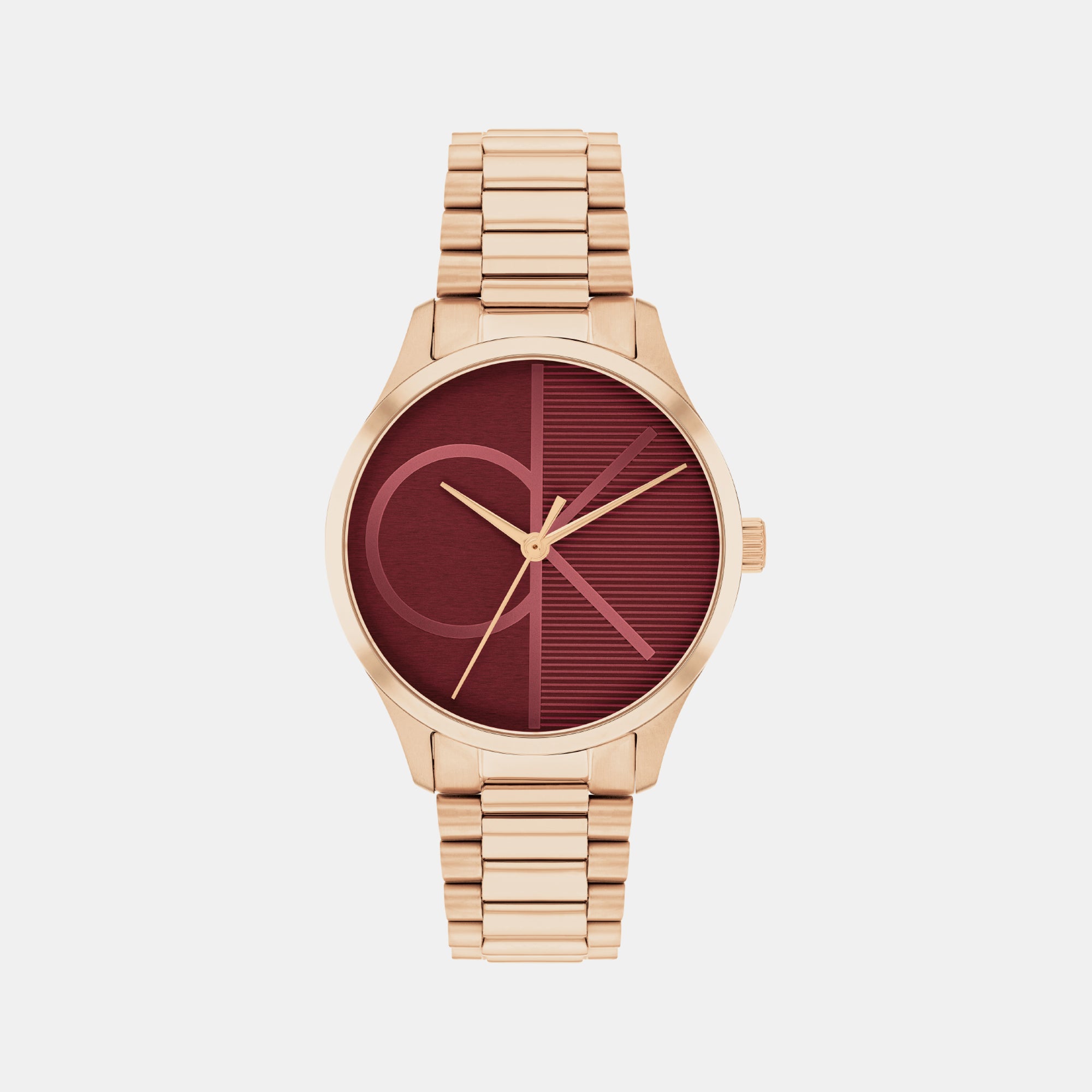 Calvin Klein Round Burgundy Analog watch
