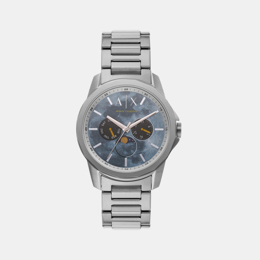 Male Grey Analog Stainless Steel Watch AX1736