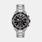 Boss Round Black Chronograph watch