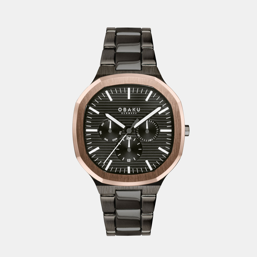 Obaku Octagon Black Analog watch