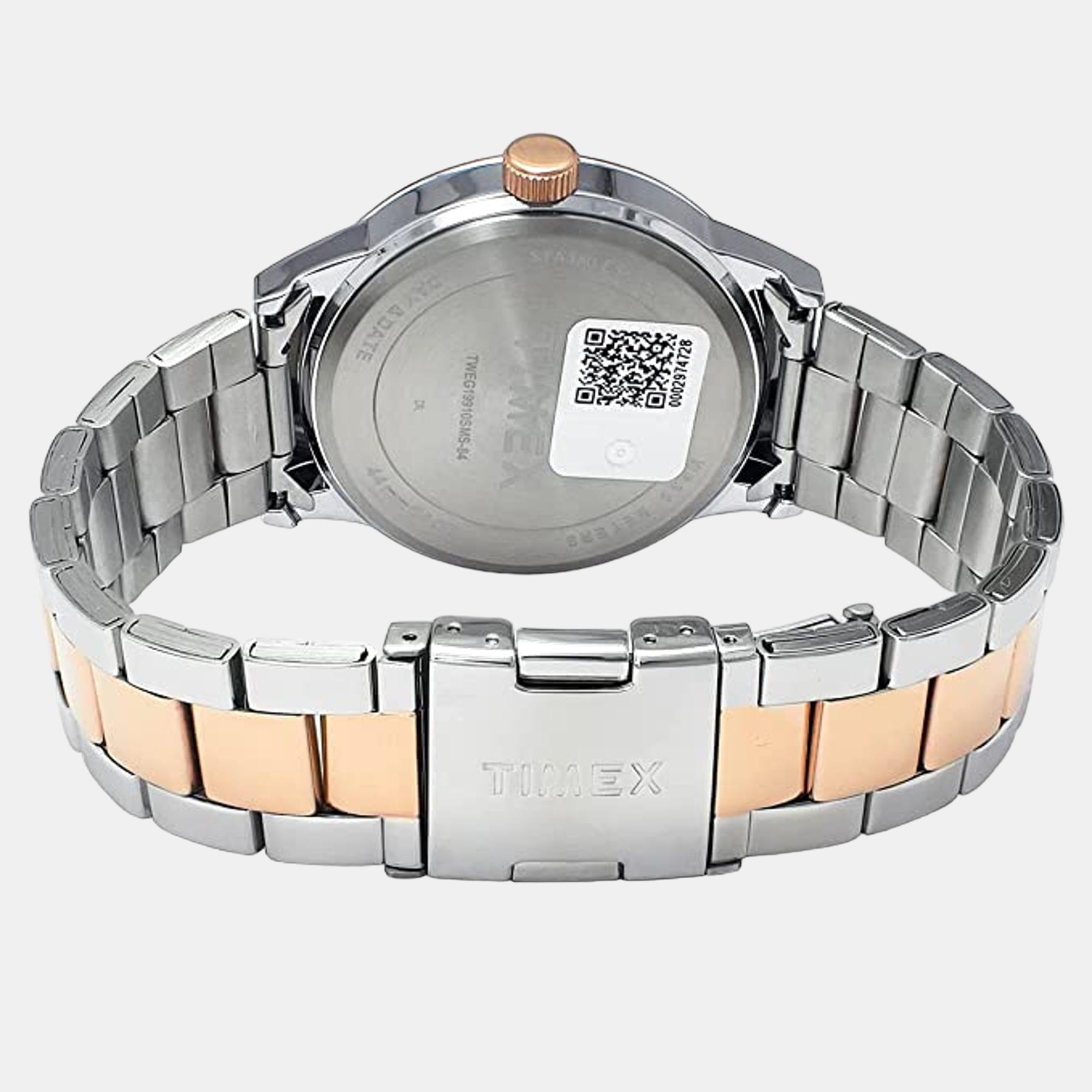 Fashion Men Quartz Black Dial Multi-Function Stainless Steel Watch TWEG19910