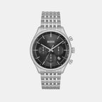 Boss Round Black Chronograph watch