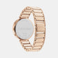 Minimalistic T-Bar Female Blush Chronograph Stainless Steel Watch 25200283