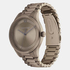 Ck Iconic Unisex Quartz Khaki Dial Analog Stainless Steel Watch 25200228