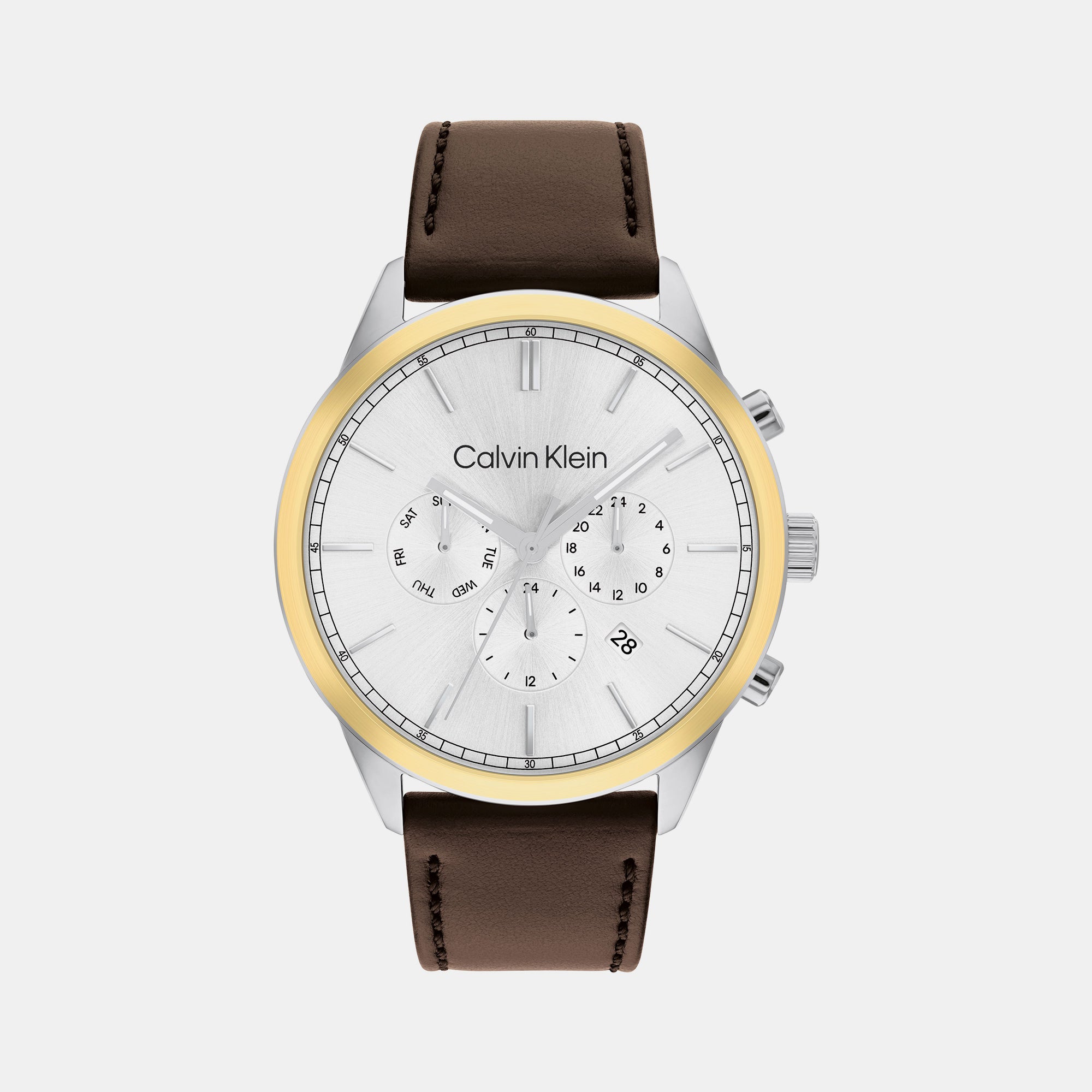 Calvin Klein Round Silver Chronograph watch