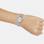 Sheen Women Quartz White Dial Analog Stainless Steel Watch SH205