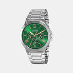 Casio Round Green Chronograph watch