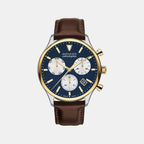 Movado Round Blue Chronograph watch