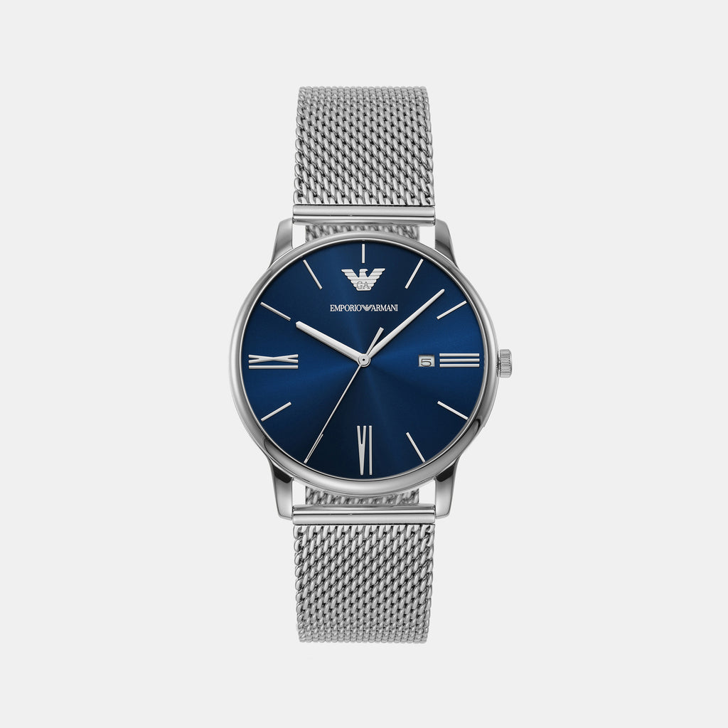 Emporio Armani Round Blue Analog watch