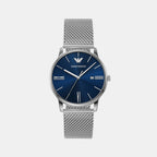 Emporio Armani Round Blue Analog watch
