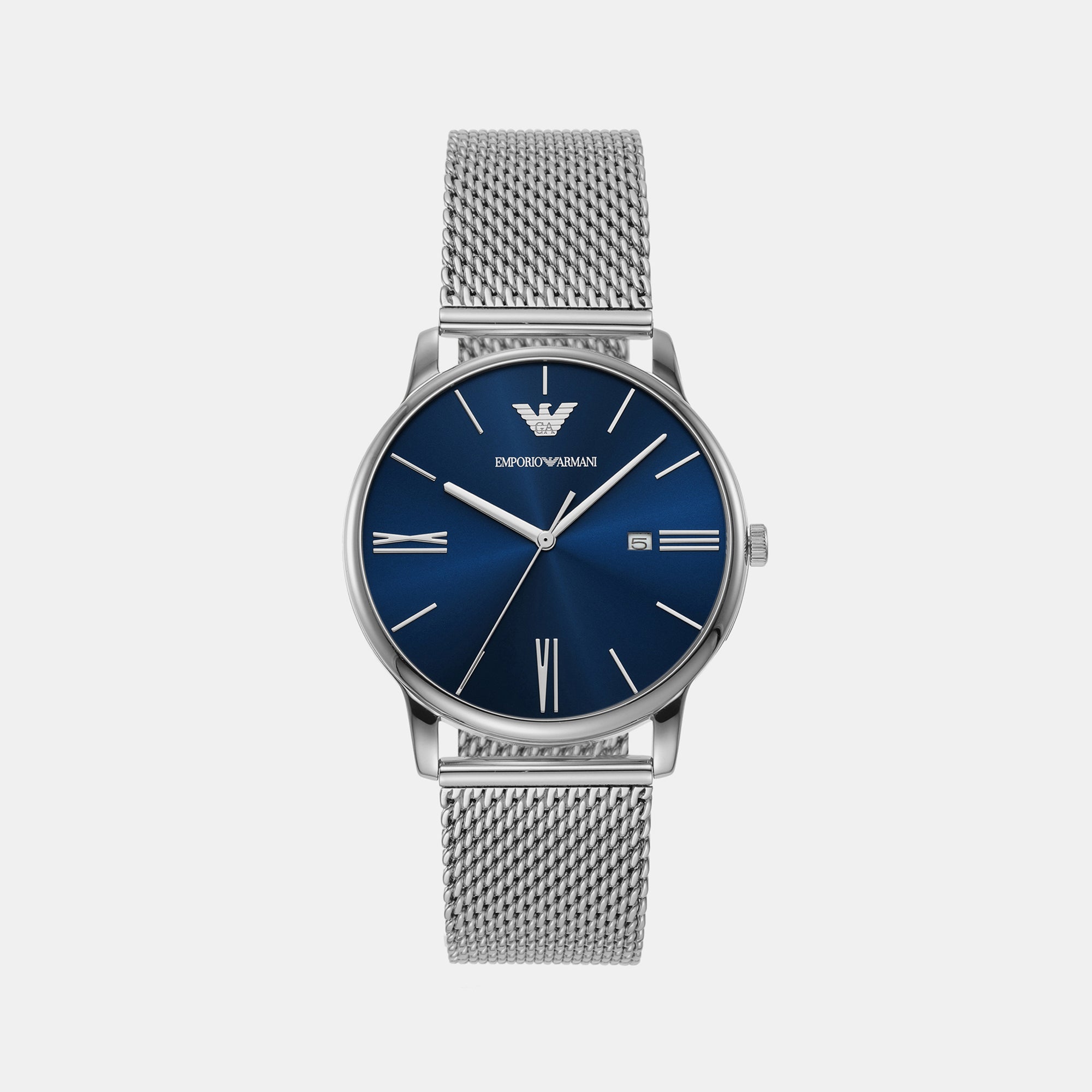 Emporio Armani Round Blue Analog watch