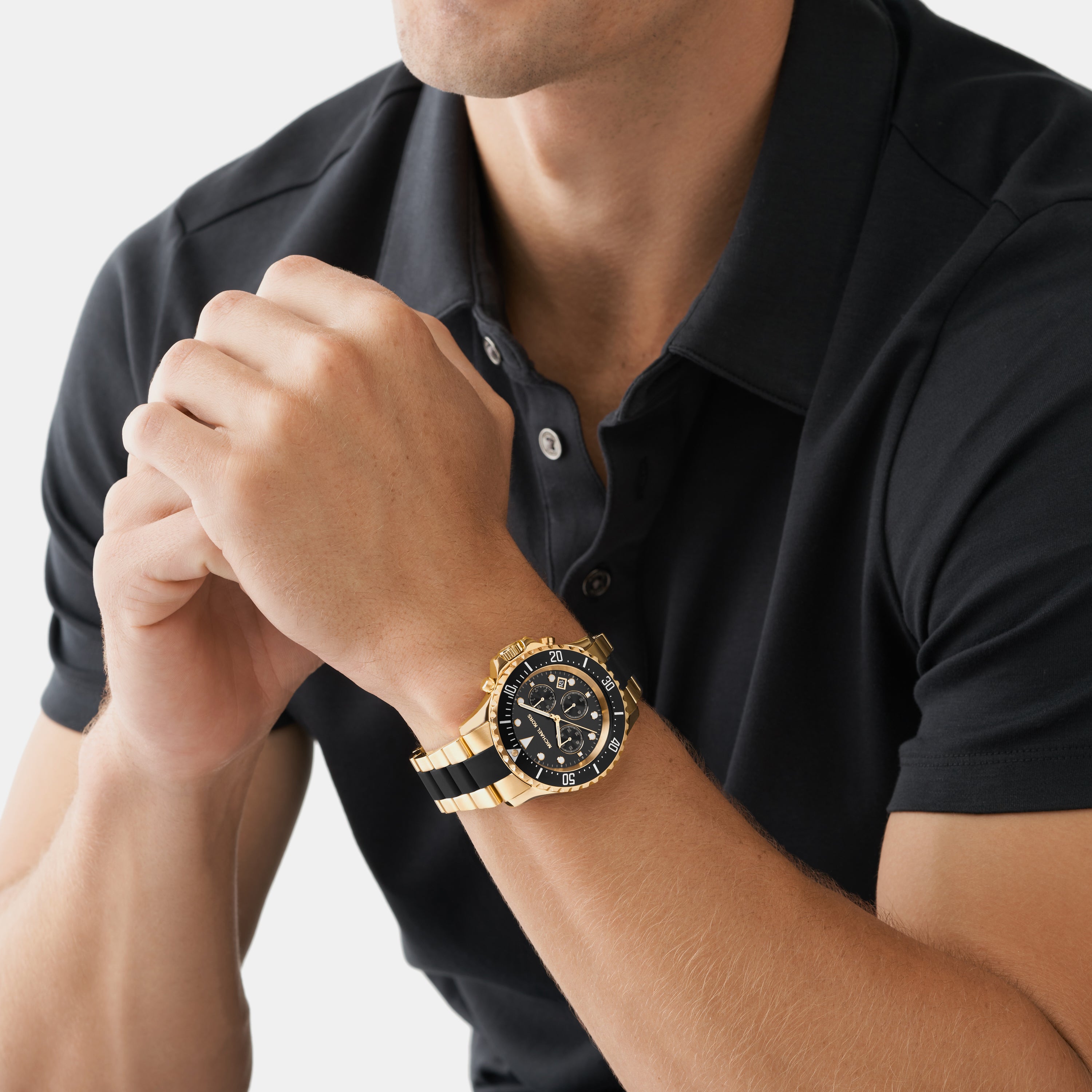 Michael Kors 45 mm Two Tone Quartz watch