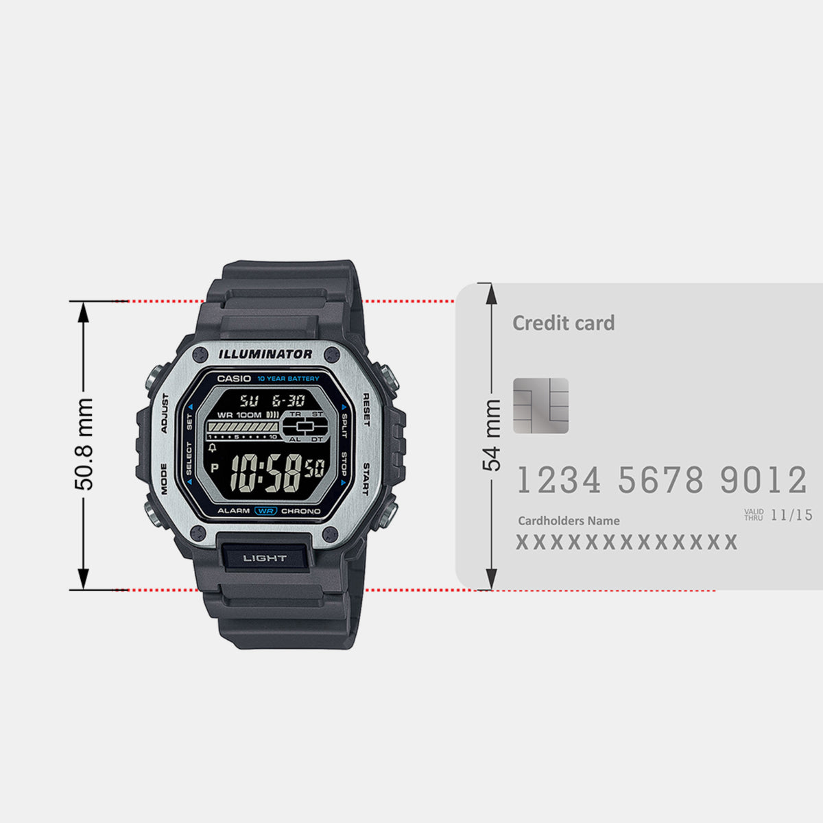 Casio Octagon Quartz Digital Men watch