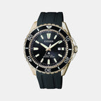 Male Analog Silicon Eco-Drive Watch BN0193-17E