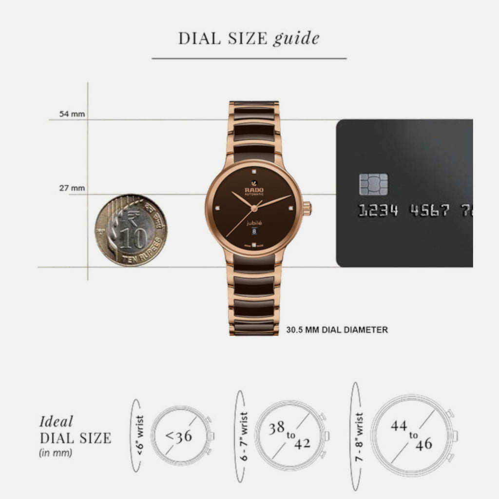 Rado Women Round Brown watch