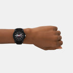 Armani Exchange Women Round Black watch