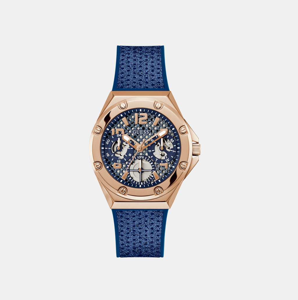 Guess Round Blue Analog watch