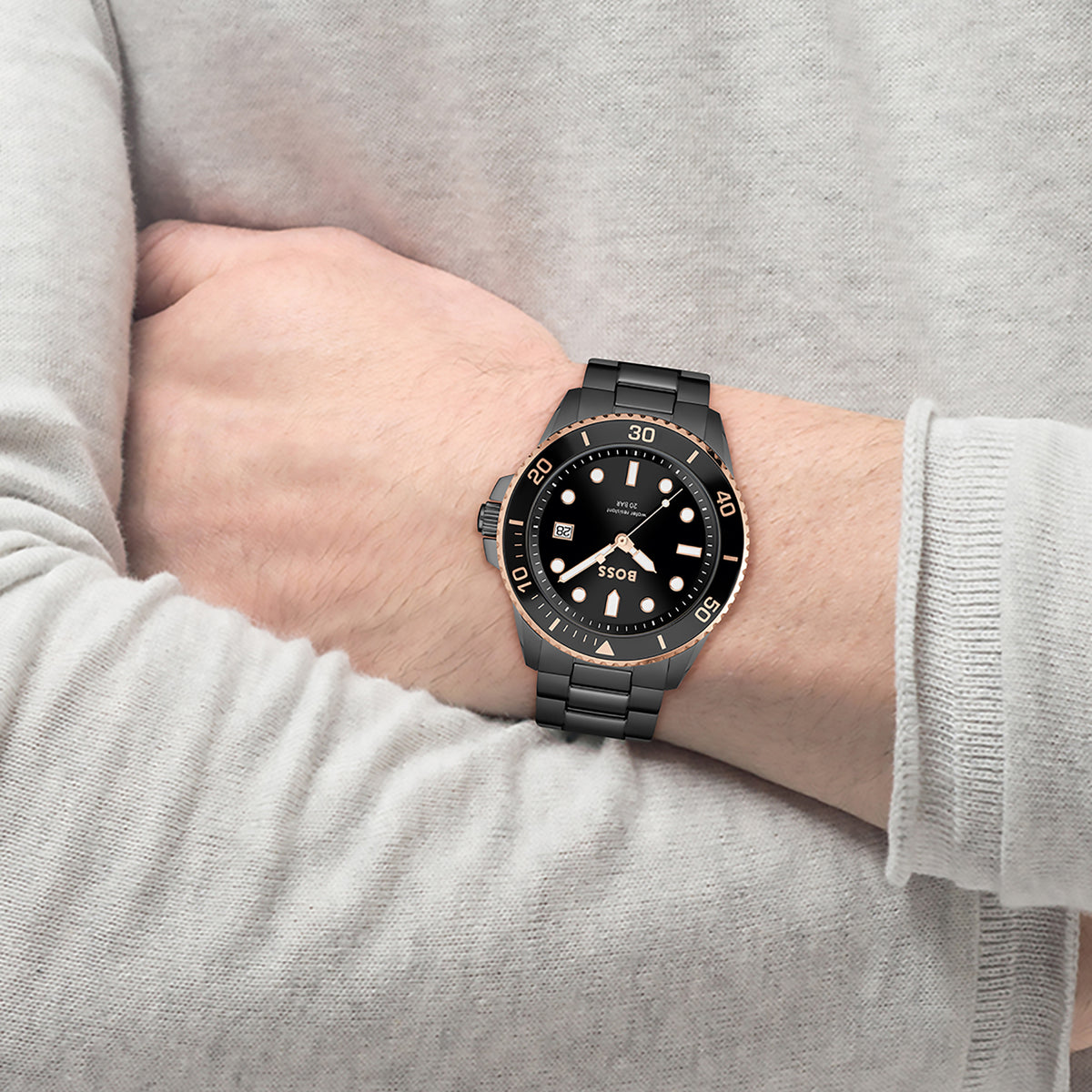 Boss Stainless Steel Round watch