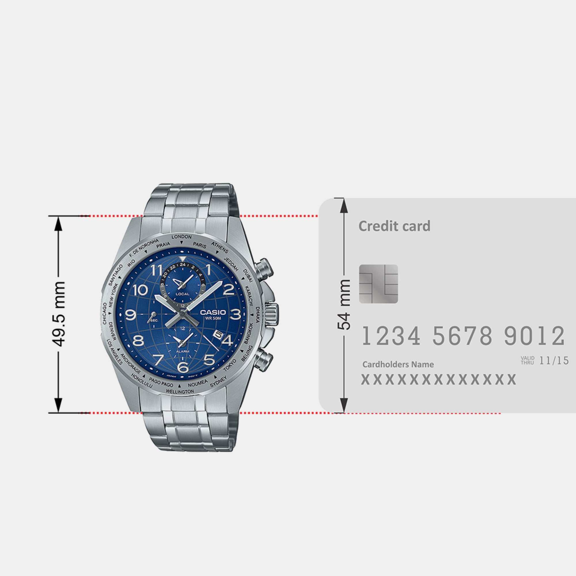 Casio Round Quartz Chronograph Men watch