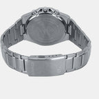 Edifice Men Quartz Black Dial Chronograph Stainless Steel Watch EX550