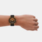 Male Three-Hand Date Black Silicone Watch AX1954