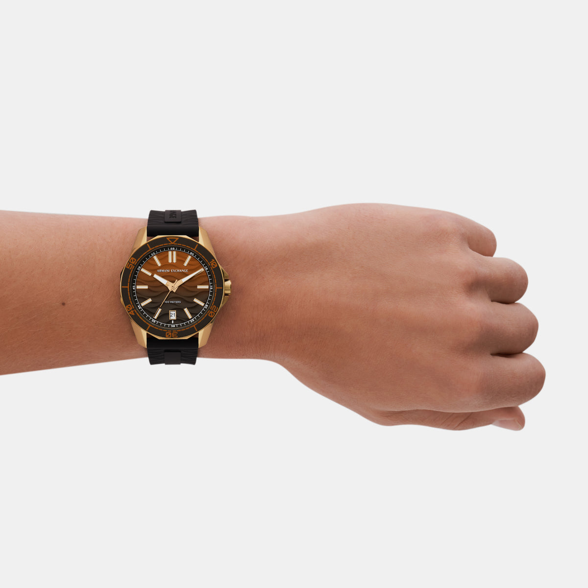 Armani Exchange Round Quartz Analog Men watch