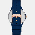 Armani Exchange Women Round Blue watch