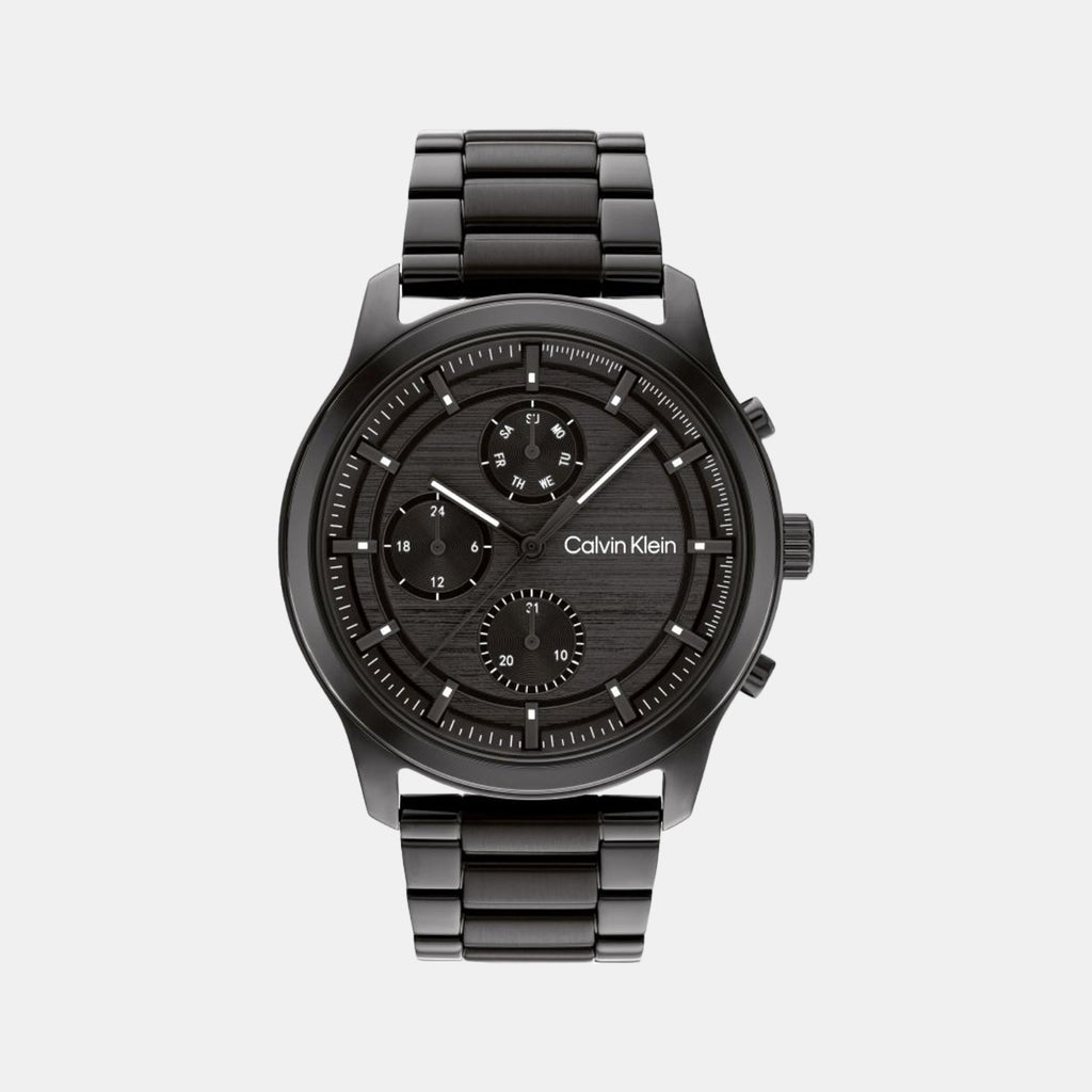 Calvin Klein Round Black Chronograph watch
