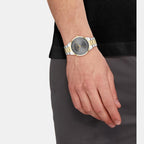 Ck Iconic Men Quartz Black Dial Analog Stainless Steel Watch 25200226