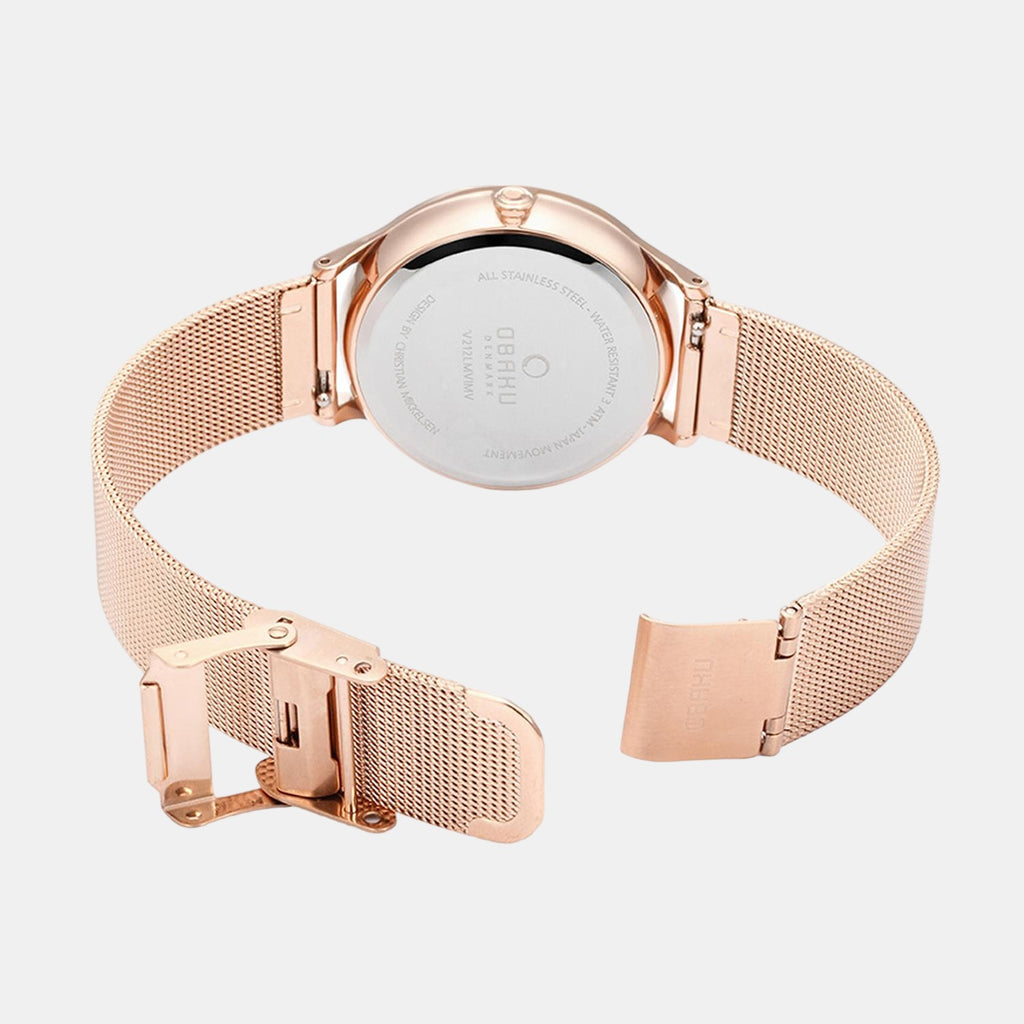 Obaku Women Round White watch