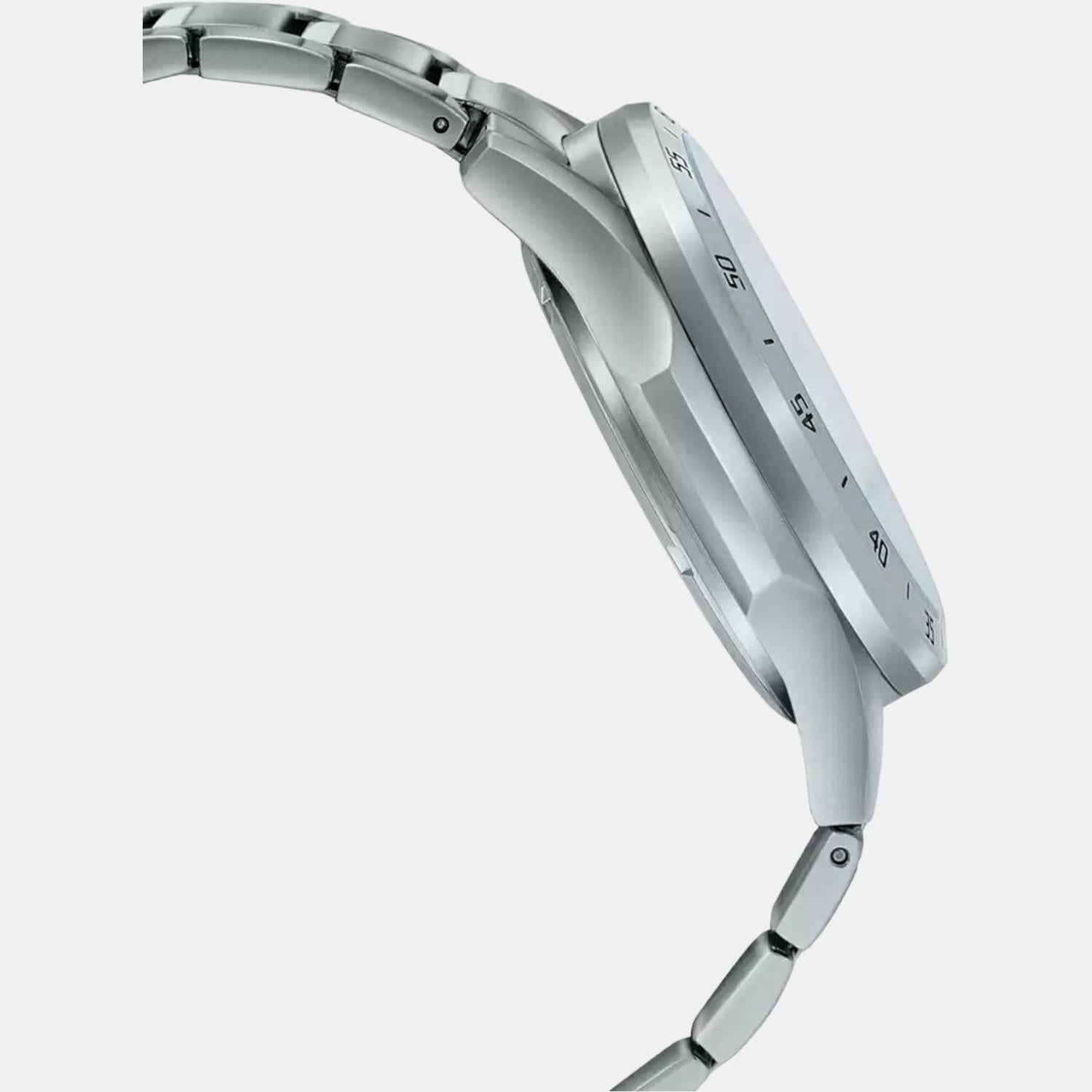 Casio Men Round Silver watch