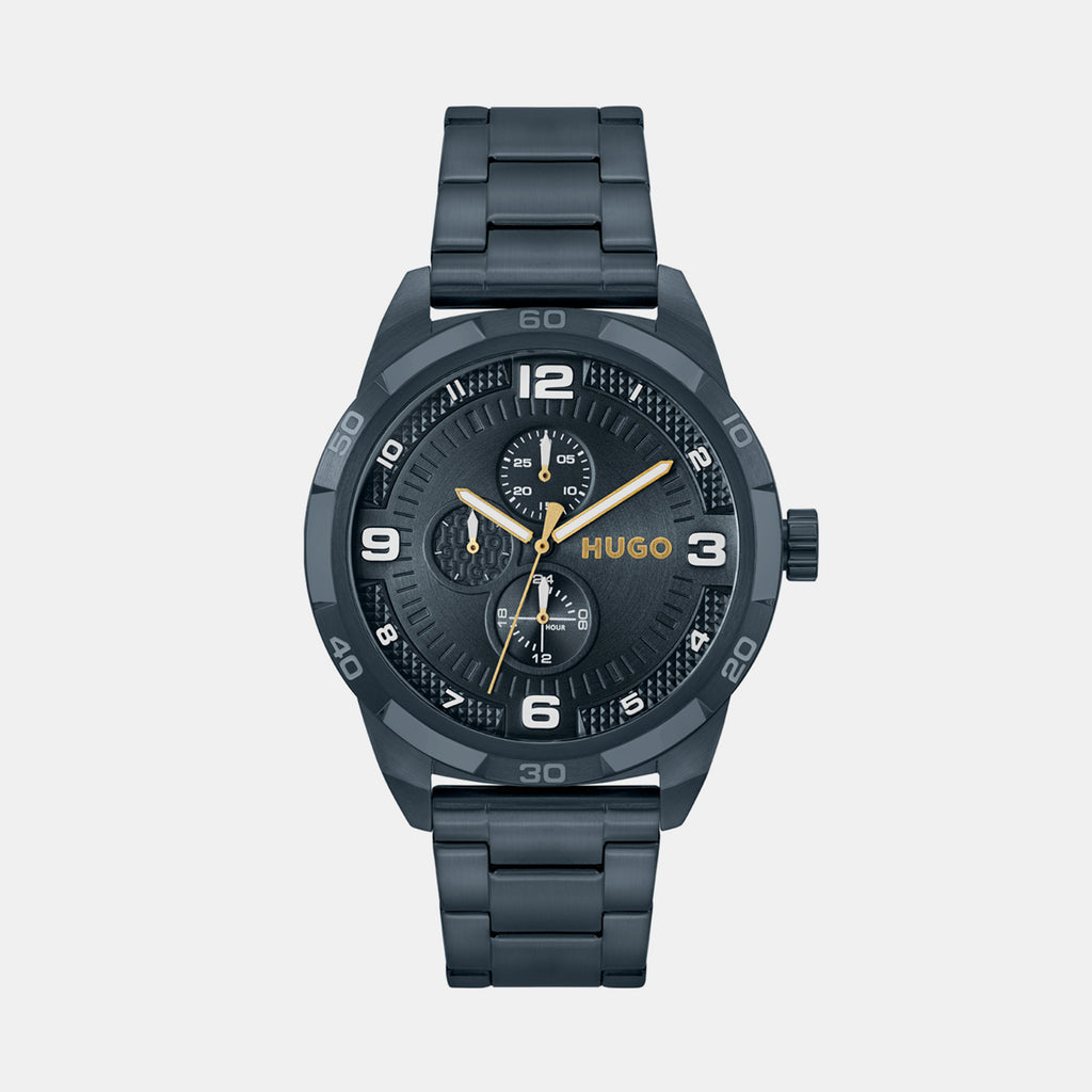 Boss Round Blue Analog watch