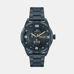 Boss Round Blue Analog watch