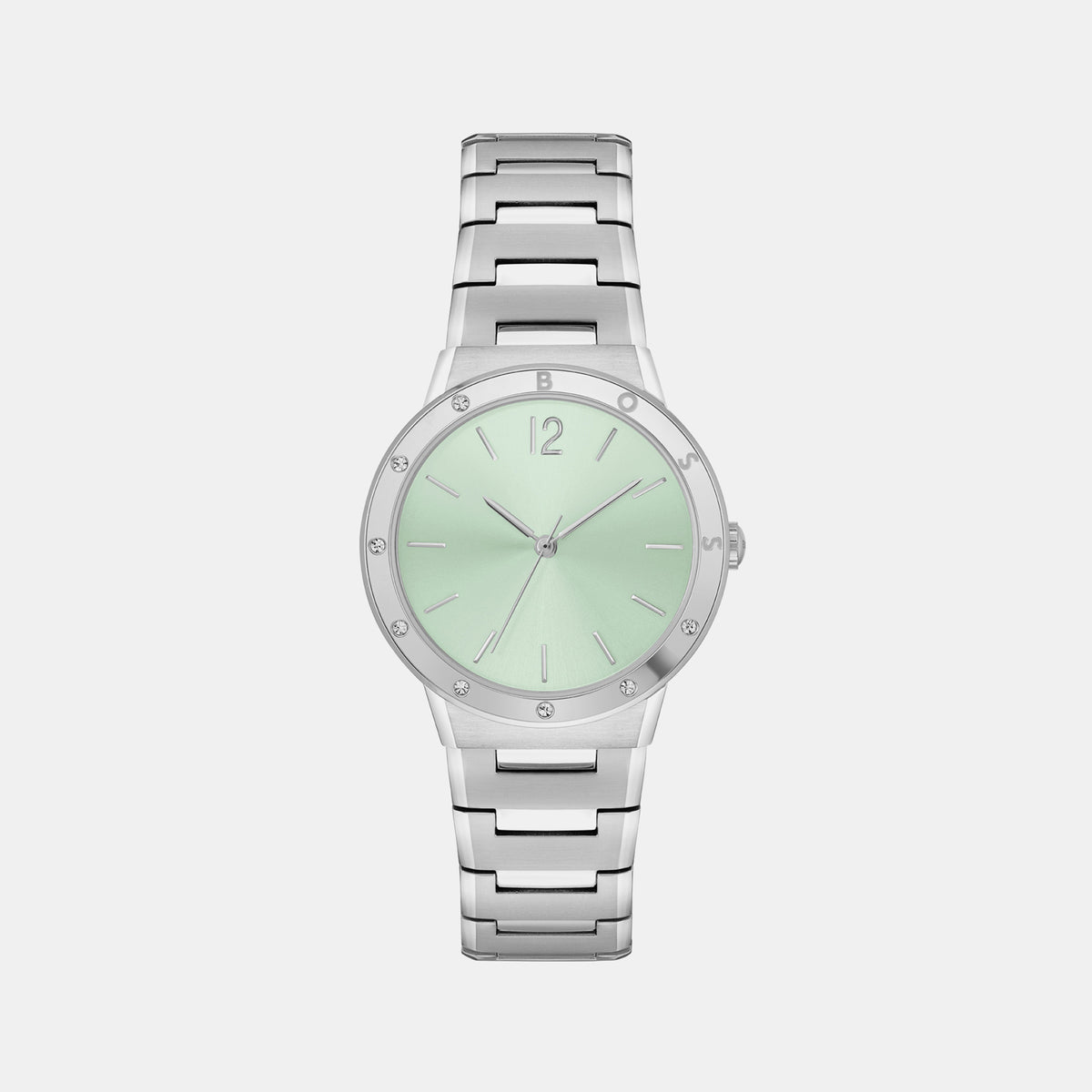 Boss Round Green Analog watch