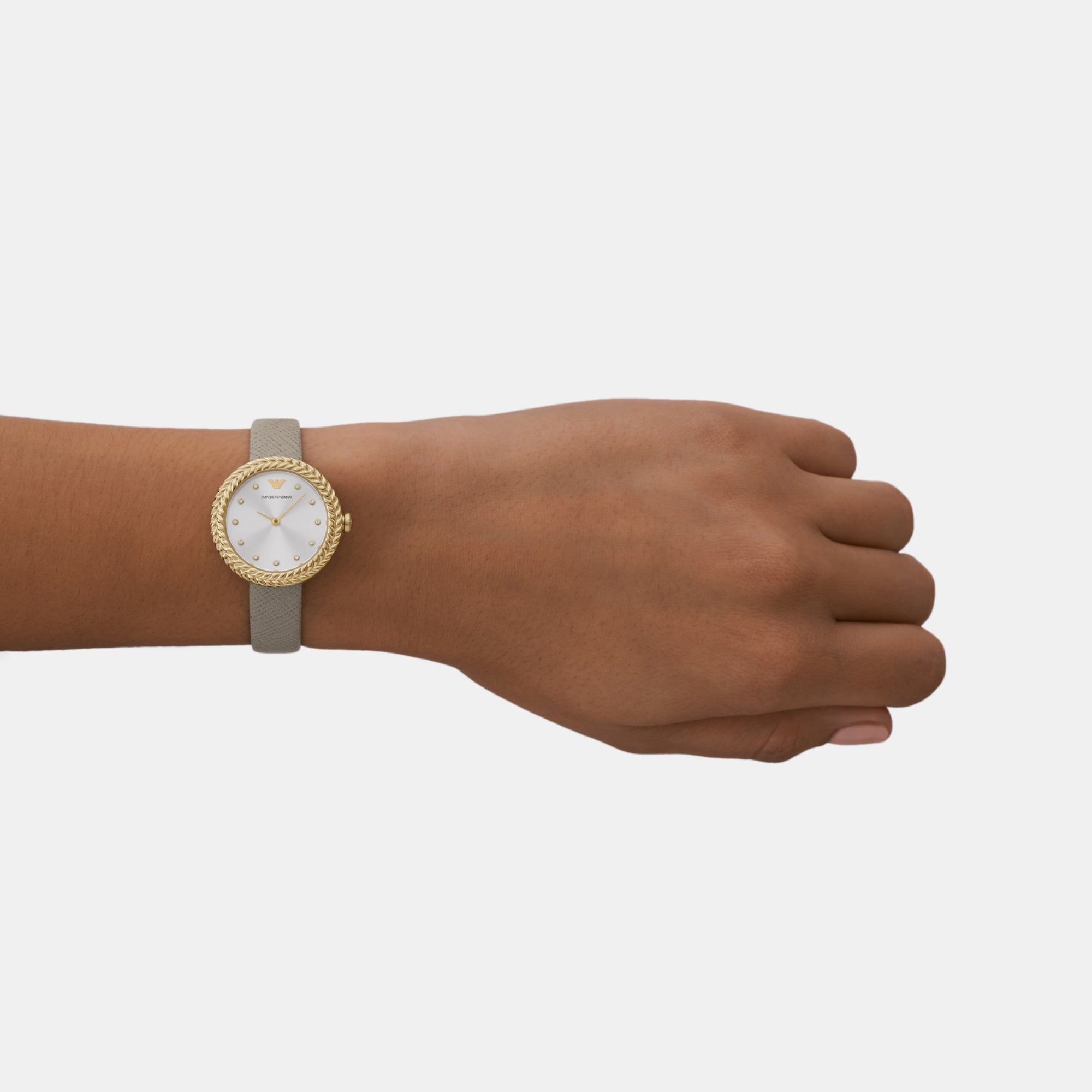 Emporio Armani Women Round Silver watch