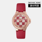 Camille Women Quartz Rose Gold Dial Analog Leather Watch MK4701