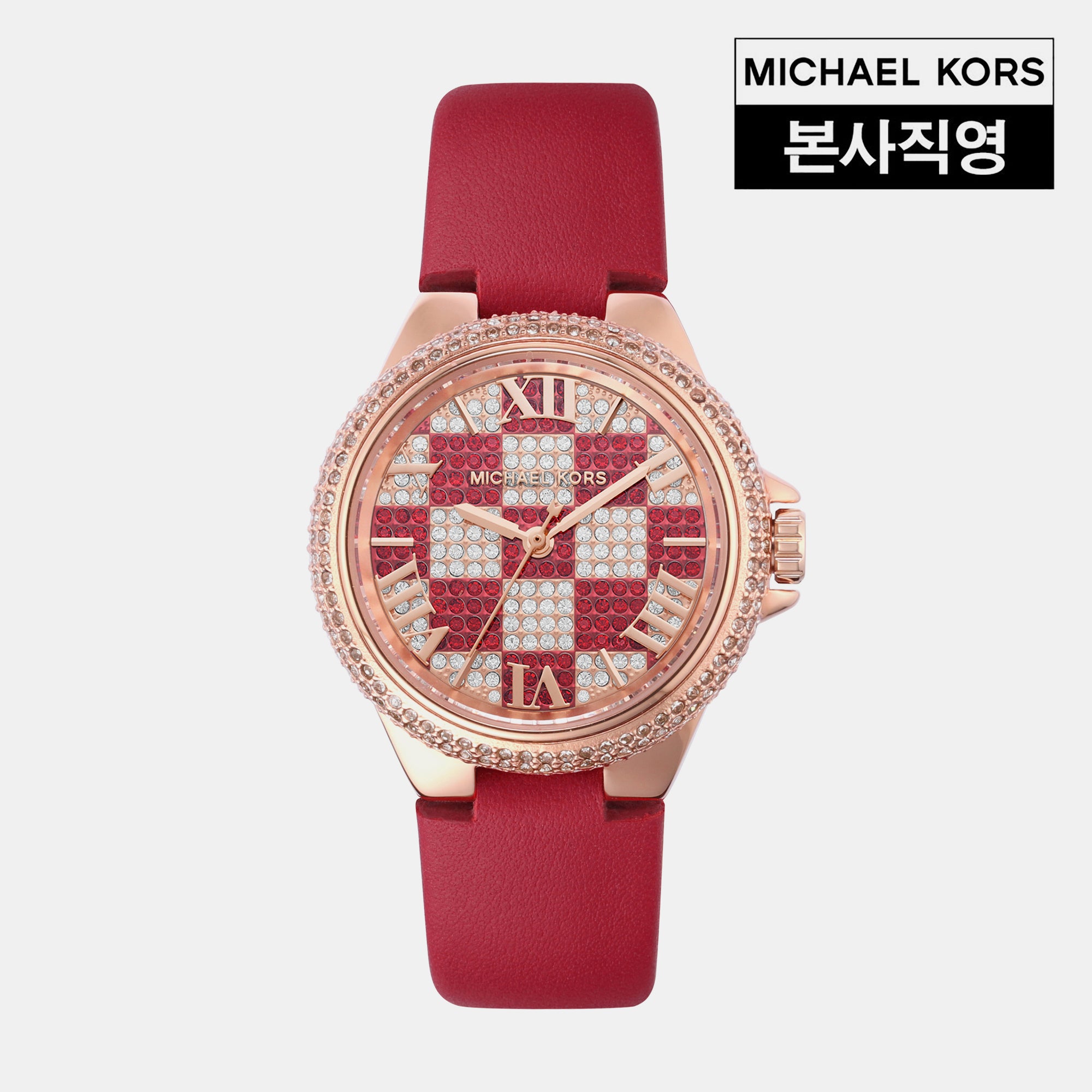 Camille Women Quartz Rose Gold Dial Analog Leather Watch MK4701