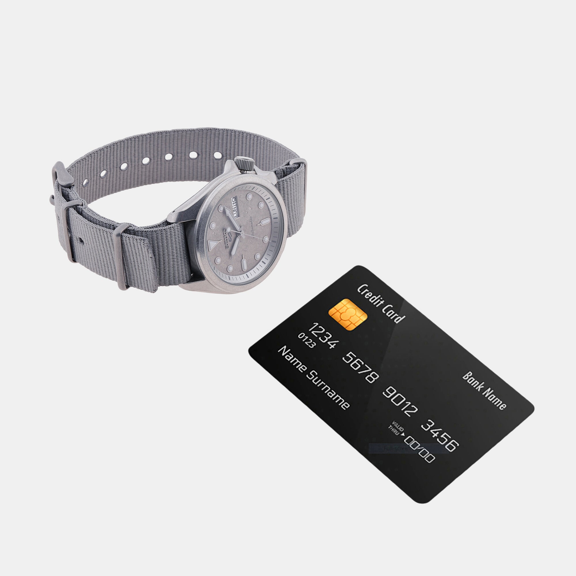 Seiko Nylon Grey watch